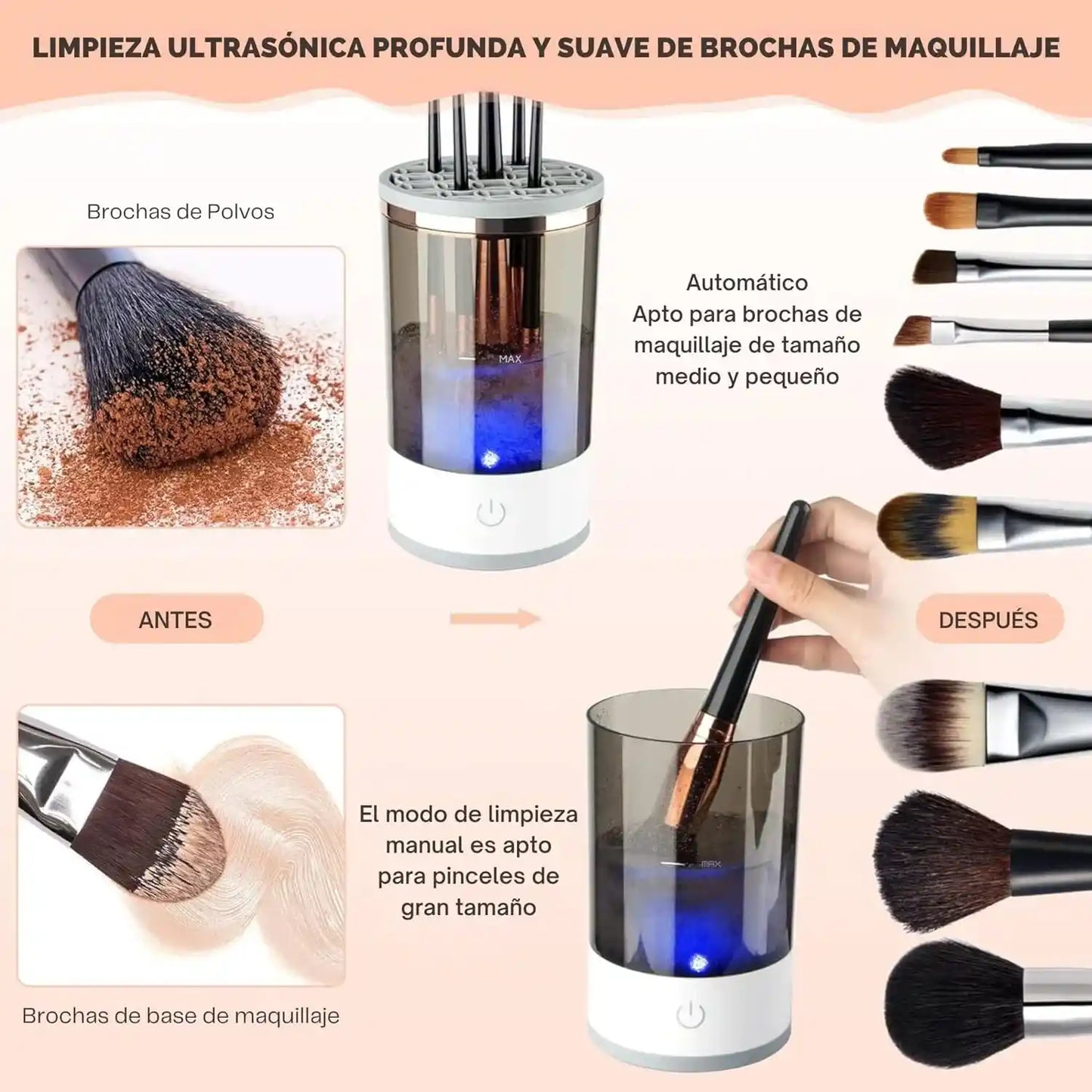 Limpiador/Lavador de Brochas Eléctrico